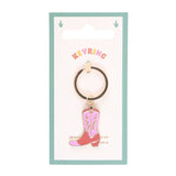 Metal Enamel Keyring - Cowboy Boot