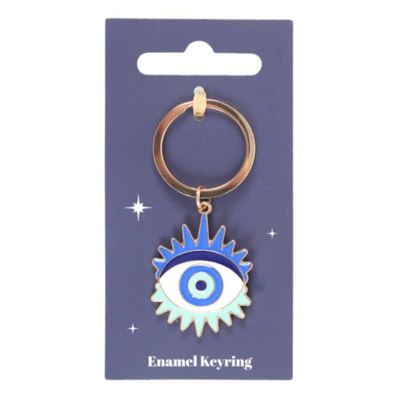 Metal Enamel Keyring - All Seeing Eye