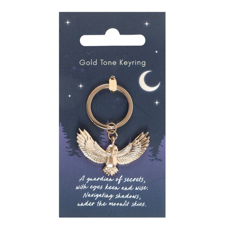 Metal Enamel Keyring - Night Owl