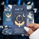 Metal Enamel Keyring - Night Owl