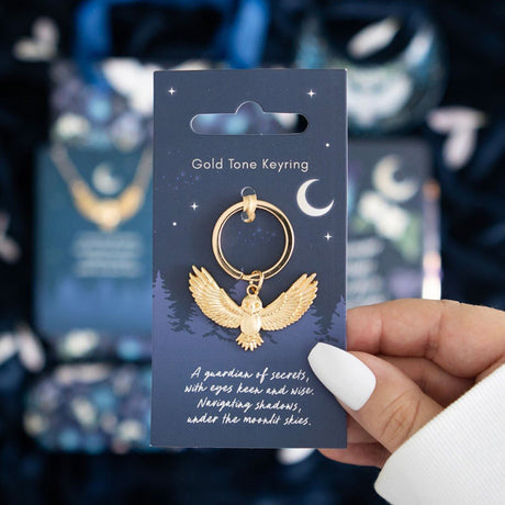 Metal Enamel Keyring - Night Owl