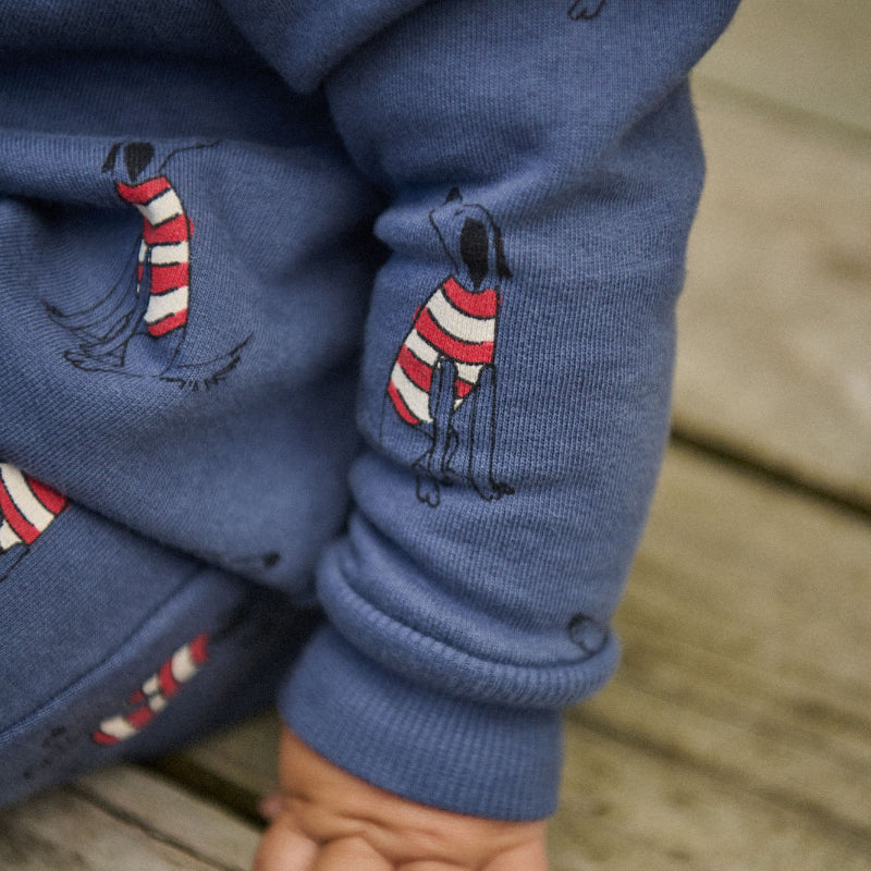 Nature Baby LS Juno Romper - Best Friend Indigo