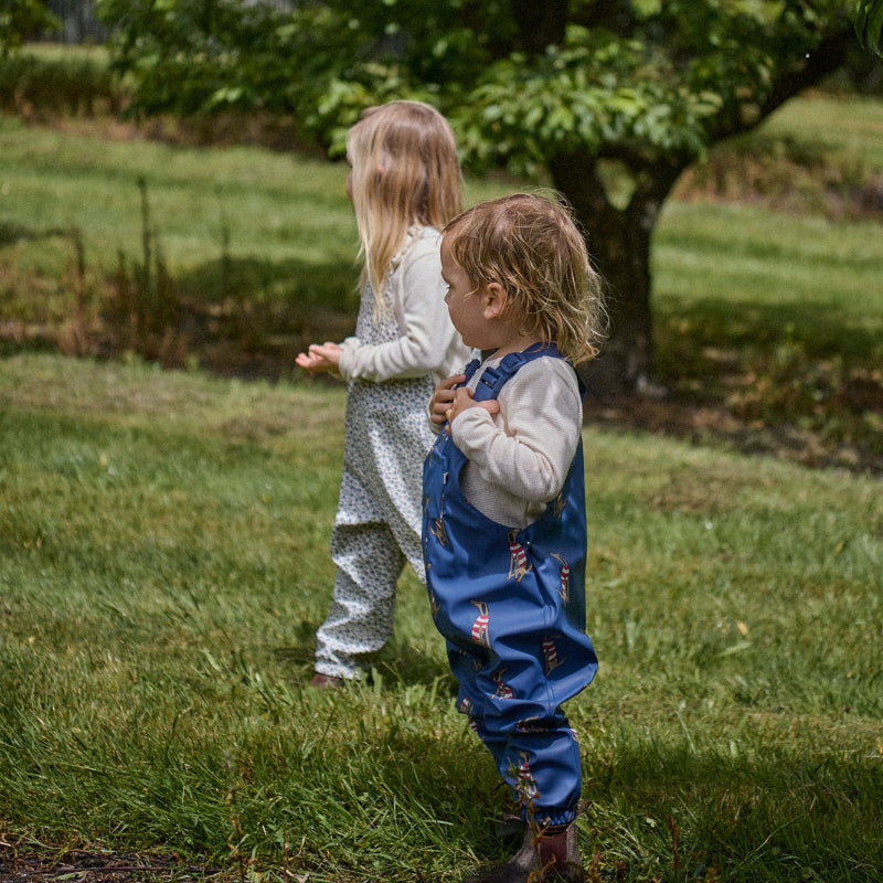 Nature Baby Splash Overalls - Best Friend Indigo