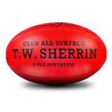 Sherrin KB Club All Surface Football 2PLY - Red Size2
