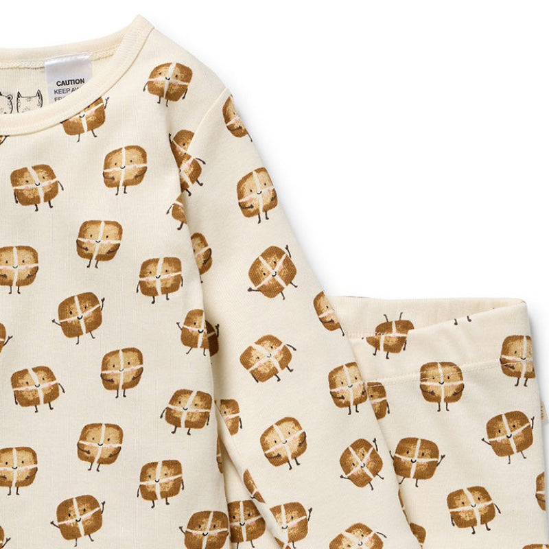 Wilson & Frenchy LS Pyjamas - Hot Crossed Buns