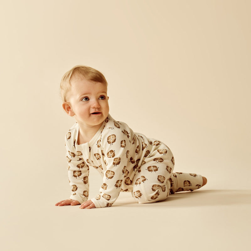 Wilson & Frenchy Zipsuit - Hot Crossed Buns