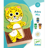 Djeco 18 piece Animal Arbramix Wooden Puzzle Set