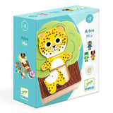 Djeco 18 piece Animal Arbramix Wooden Puzzle Set