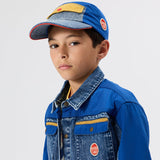Goldie + Ace Colour Block Vintage Denim Cap