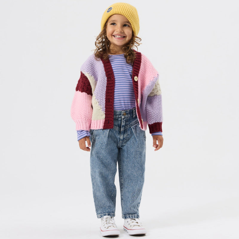 Goldie + Ace Essential Stripe Rib Top - Purple