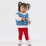 Goldie + Ace Bowie Rib Legging - Red