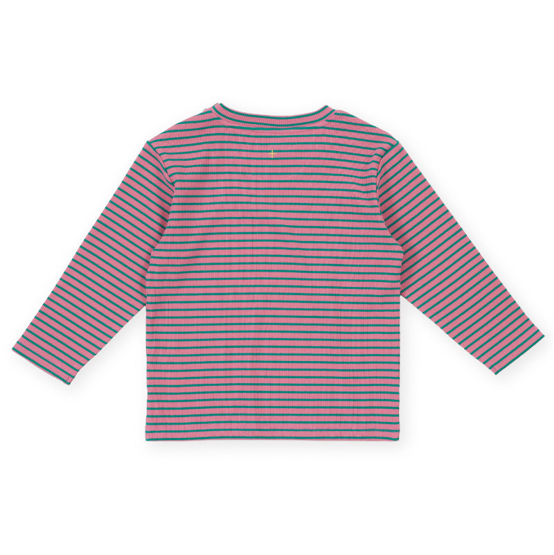 Goldie + Ace Essential Stripe Rib Top - Pink