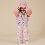 Goldie + Ace Frankie Sherpa Jacket - Lilac/Peach/Mint