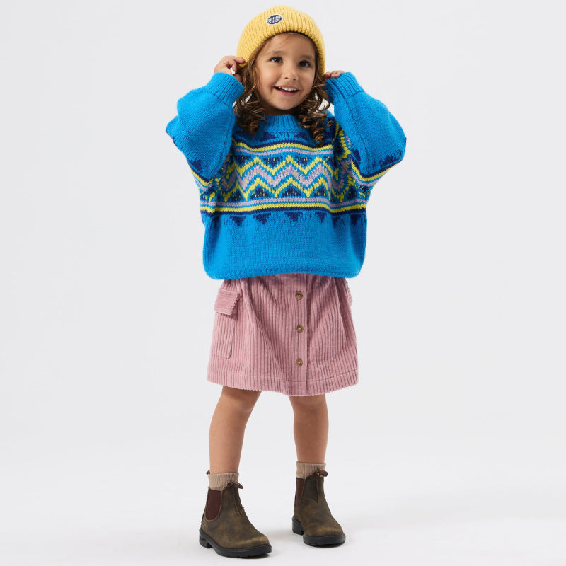 Goldie + Ace Corduroy Pocket Skirt - Dusty Pink