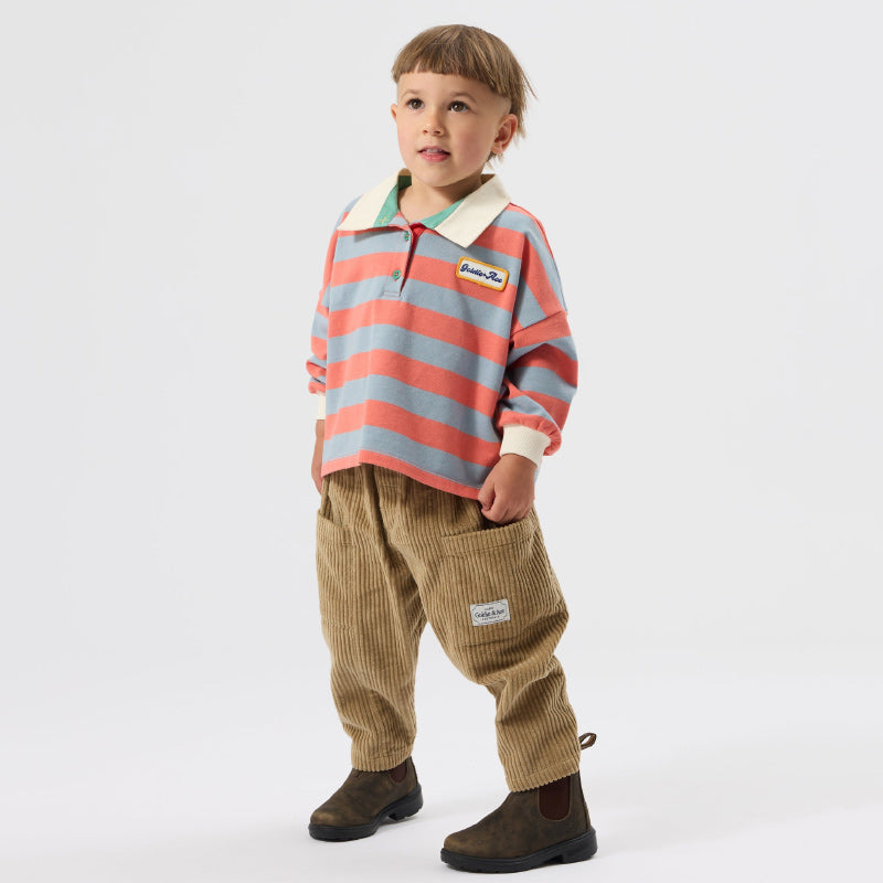 Goldie + Ace Kit Corduroy Pocket Pants - Khaki