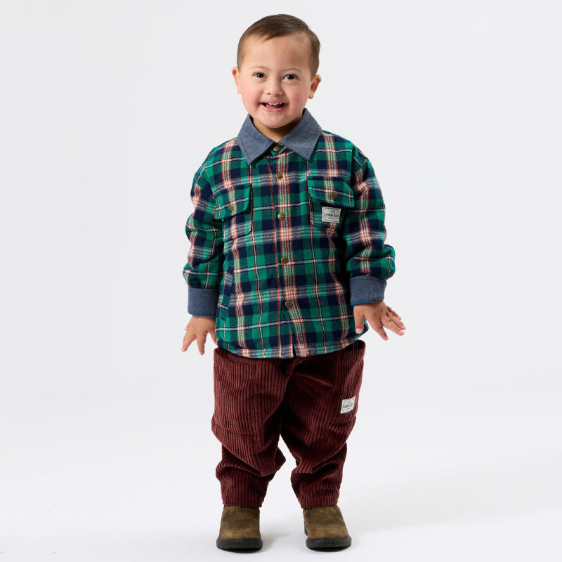 Goldie + Ace Padded Shacket - Check