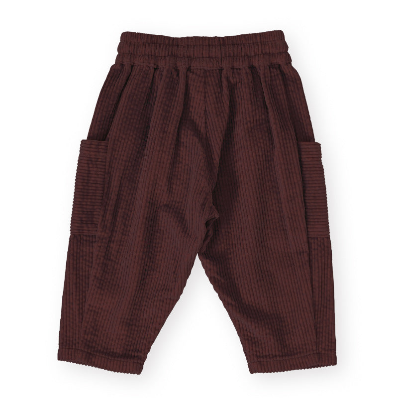 Goldie + Ace Kit Corduroy Pocket Pants - Brown