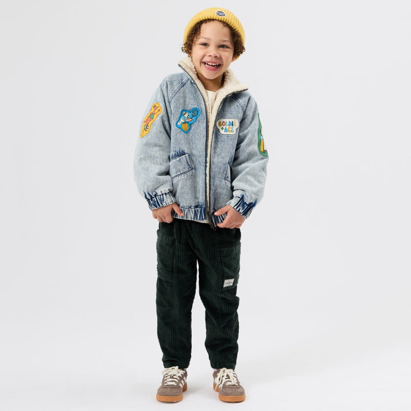 Goldie + Ace Kit Corduroy Pocket Pants - Moss