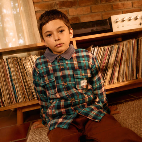 Goldie + Ace Padded Shacket - Check
