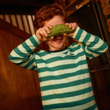 Goldie + Ace Essential Stripe LS Top - Green
