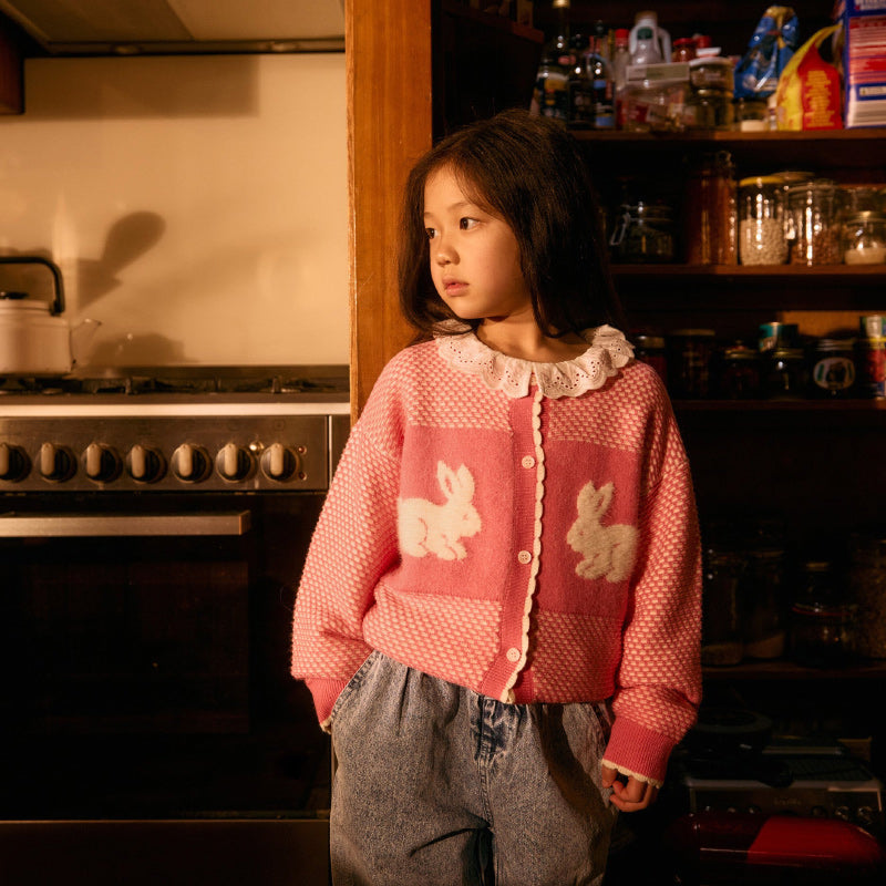 Goldie + Ace Knit Cardigan - Bunny