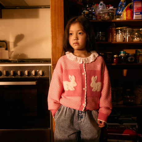 Goldie + Ace Knit Cardigan - Bunny