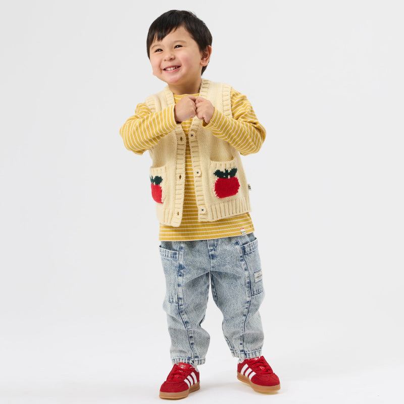 Goldie + Ace Knit Vest - Apple Pocket