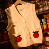 Goldie + Ace Knit Vest - Apple Pocket