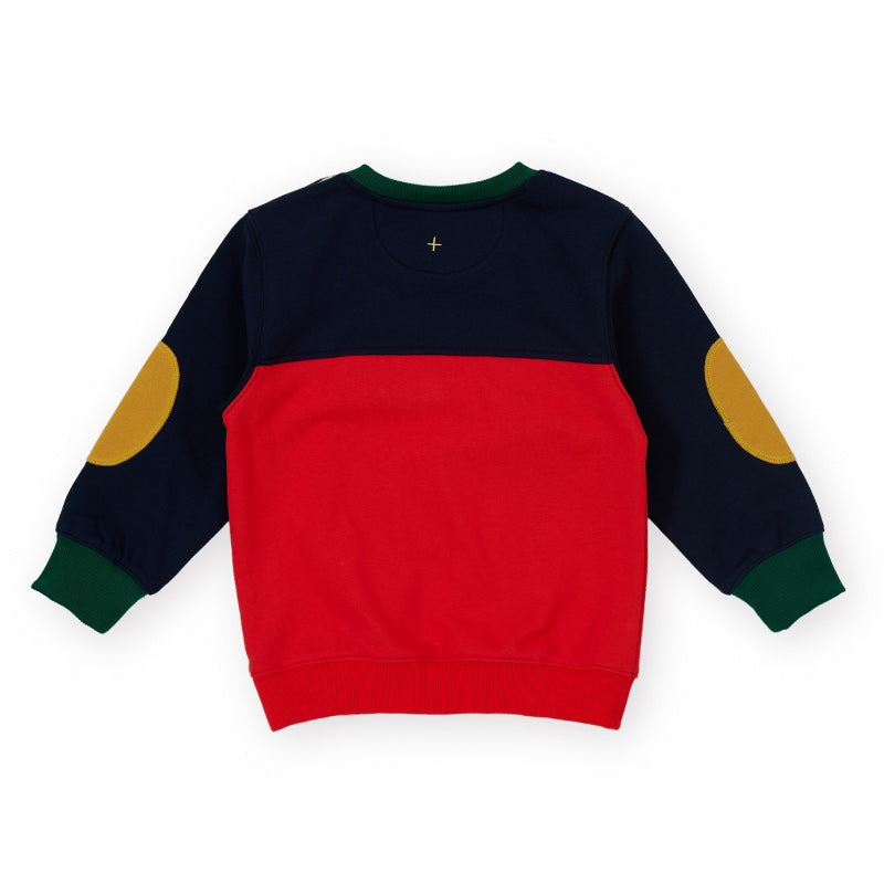 Goldie + Ace Colour Block Pocket Sweater