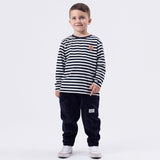 Goldie + Ace Essential Stripe LS Top - Navy/White