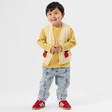 Goldie + Ace Essential Stripe Rib Top - Yellow