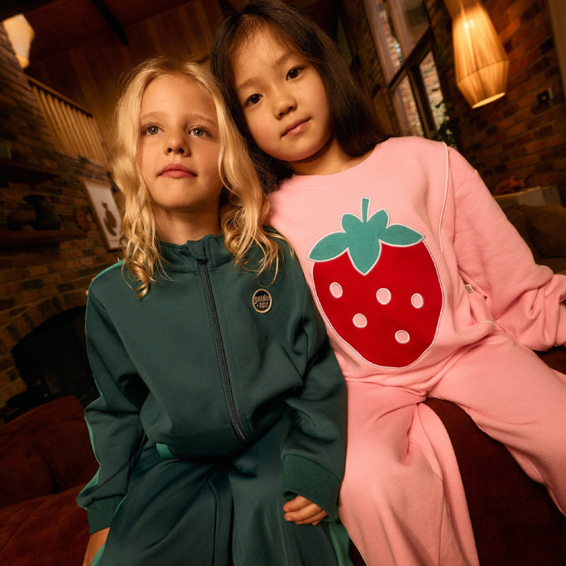 Goldie + Ace Wide Leg Piped Sweatpants