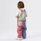 Goldie + Ace Blake Overalls - Patchwork Stripe