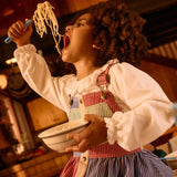 Goldie + Ace Heidi Pinafore - Patchwork Stripe