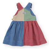 Goldie + Ace Heidi Pinafore - Patchwork Stripe