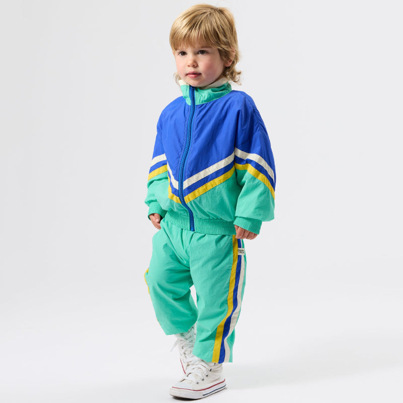 Goldie + Ace Retro Sporty Pants - Jade/Blue