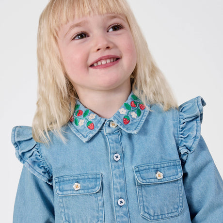 Goldie + Ace Chambray Shirt - Wild Strawberry