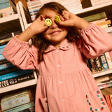 Goldie + Ace Corduroy Collar Dress - Wild Strawberry