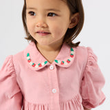 Goldie + Ace Corduroy Collar Dress - Wild Strawberry