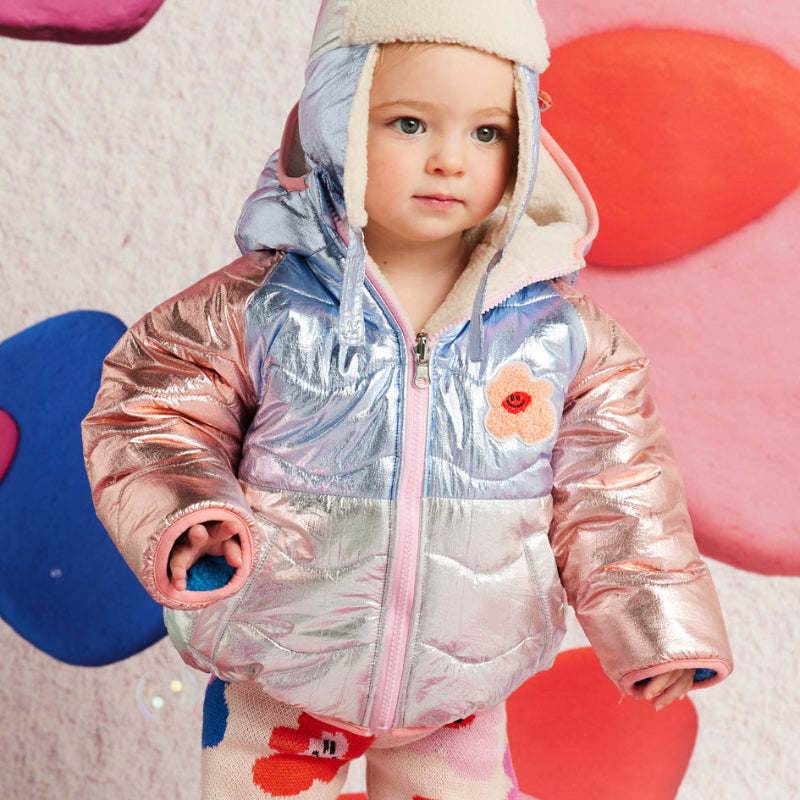 Halcyon Nights Reversible Kids Puffer Jacket - Hej Blomma!
