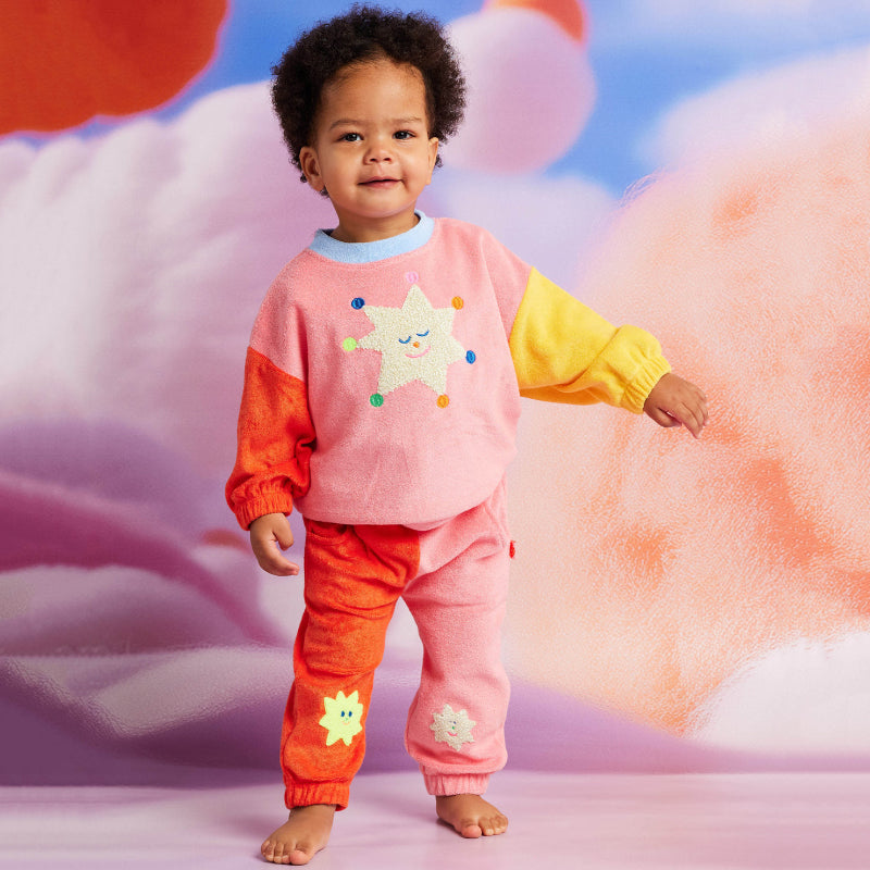 Halcyon Nights Terry Pants - Stars Pink