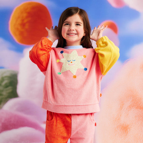 Halcyon Nights Terry Sweater - Stars Pink