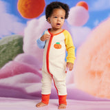 Halcyon Nights Long Sleeve Terry Romper - Pocket Patch