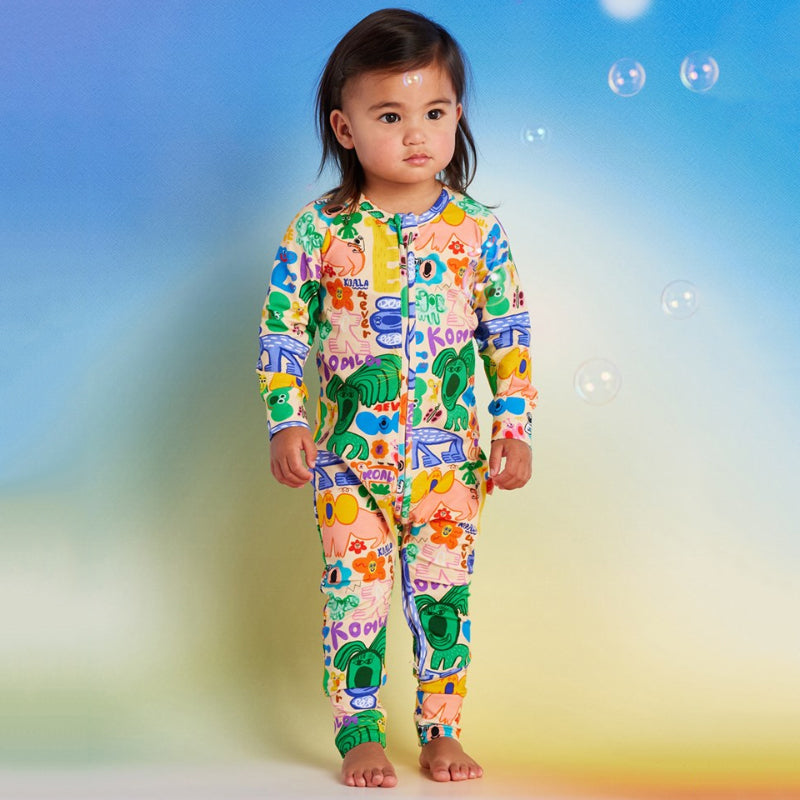 Halcyon Nights Long Sleeve Romper - Koala 4ever