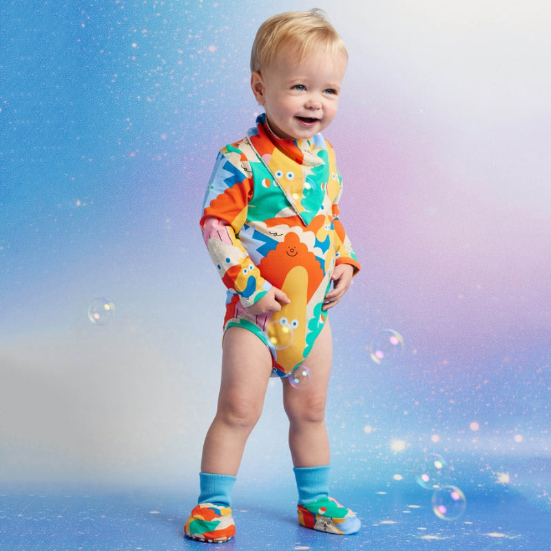 Halcyon Nights Long Sleeve Bodysuit - Mount Wiggly