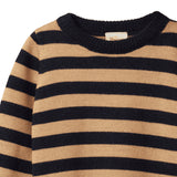 Nature Baby Merino Pullover - Navy/Caramel