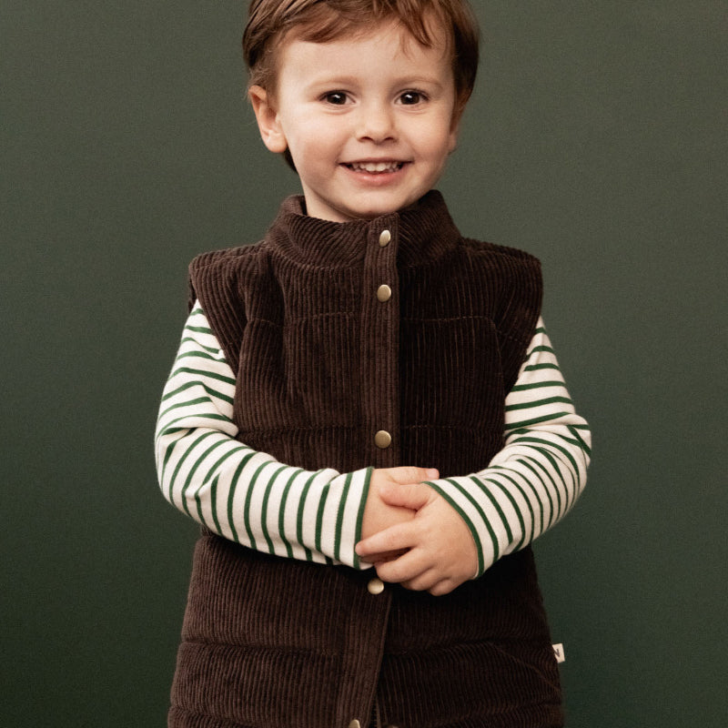 Nature Baby Long Sleeve River Tee - Eden Sailor Stripe