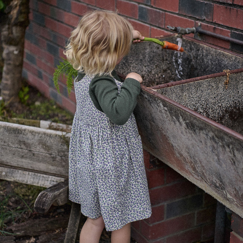 Nature Baby Amelia Pinafore - Briarwood Heron