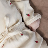 Nature Baby Footed Romper - Radish Print