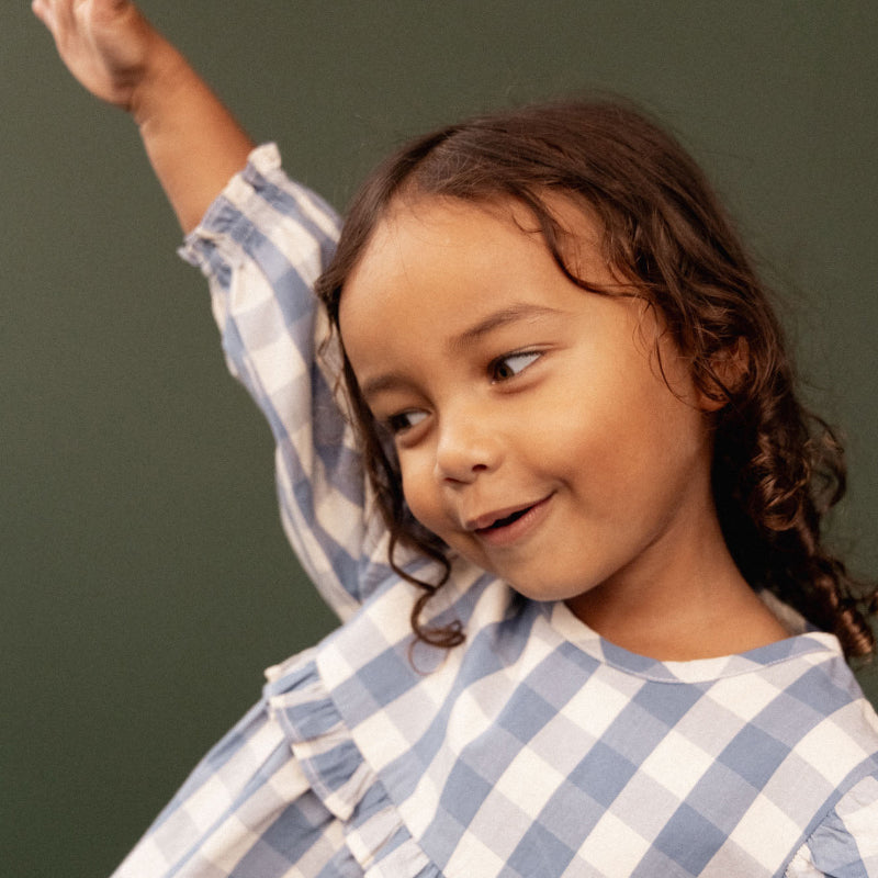 Nature Baby Nora Dress - Bluebelle Check